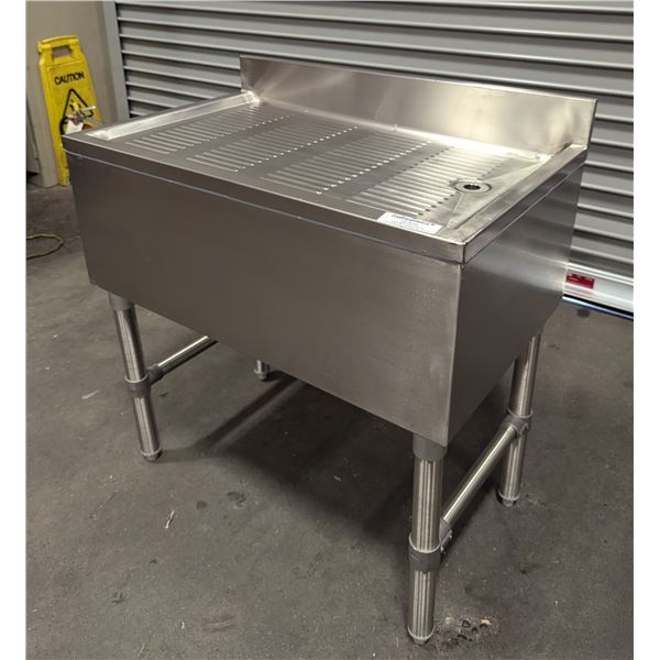 30" x 18" Stainless Steel Underbar Drainboard |12747/LBD