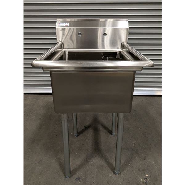 18" x 18" x 11" Single Tub Sink, Omcan 22112 |22112/LBD3-1
