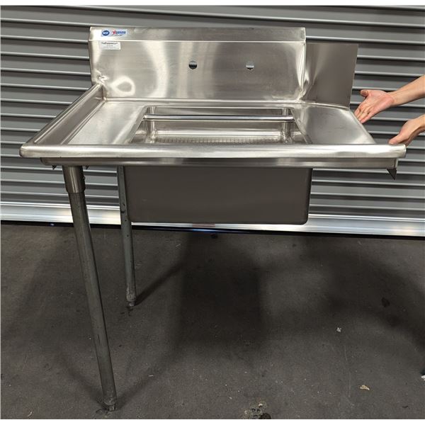 36" Left Side Soiled Dish Table W/Sink, Omcan 28482 |Dish2/LBD