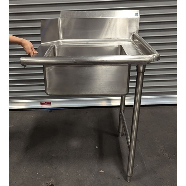 30" Right Side Soiled Dish Table W/Sink |Dish1/LBD