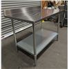 Image 3 : 30" x 48" Stainless Steel Work Table with Backsplash |WTS-3048L/LBD