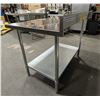Image 6 : 30" x 48" Stainless Steel Work Table with Backsplash |WTS-3048L/LBD