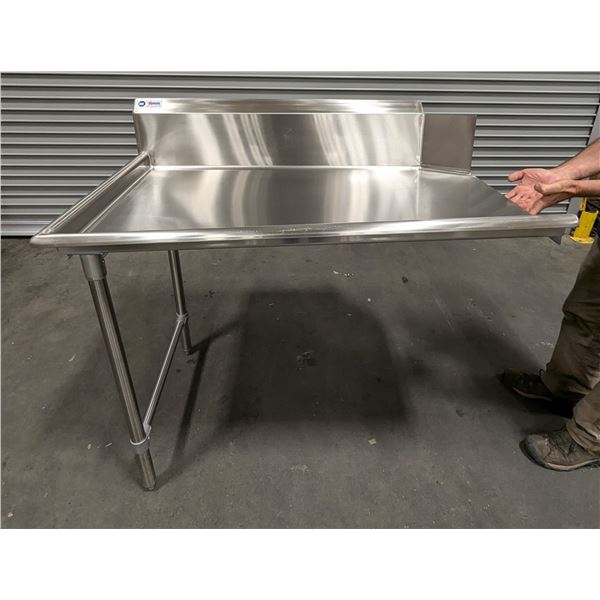 48" Left Side Clean Dish Table, Omcan 28476 |RBD