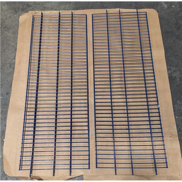 47" x 16-1/2" Blue Wire Shelves - Lot of 2 |ML6-1