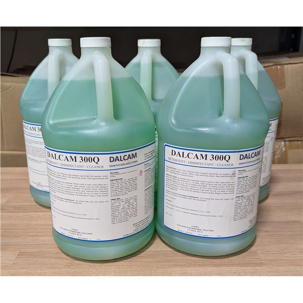 Dalcam 300Q Detergent,Disinfectant, Cleaner, 4L - Lot of 5 |L6CR5