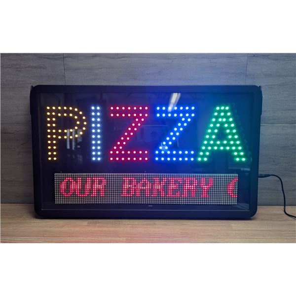LED Pizza Sign W/Time Sensitive Message Board |L6CR5/10-MB-0003