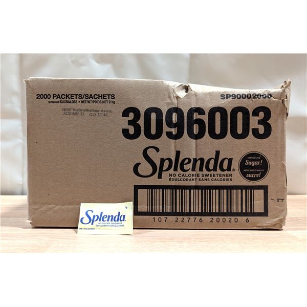 Splenda No Calories Sweetener 1g - Lot of 2000 ( 1 case ) |Cooler1