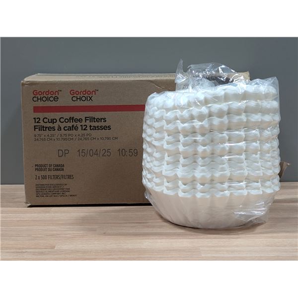 Gordon Choice 12cup Coffee Filters - Lot of 1000 ( 1 case ) |L3-1