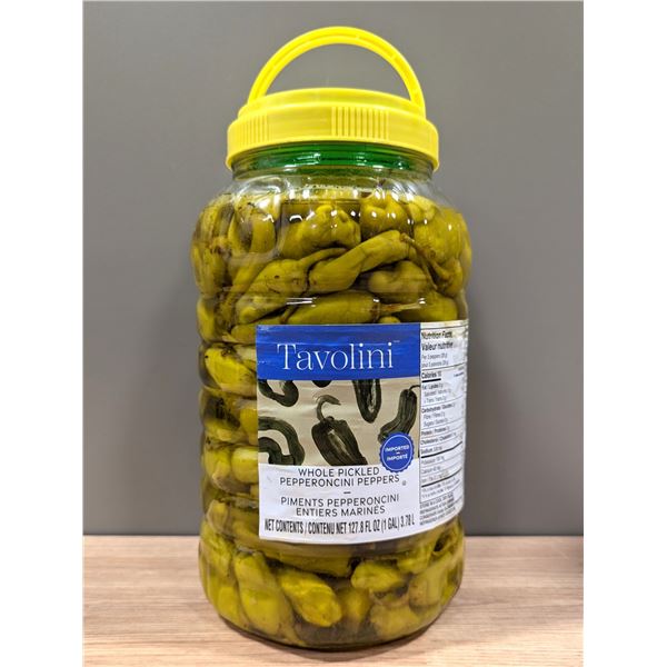 Tavoline Whole Pickled Pepperoncini Peppers 3.78L - Lot of 2 |L3-3