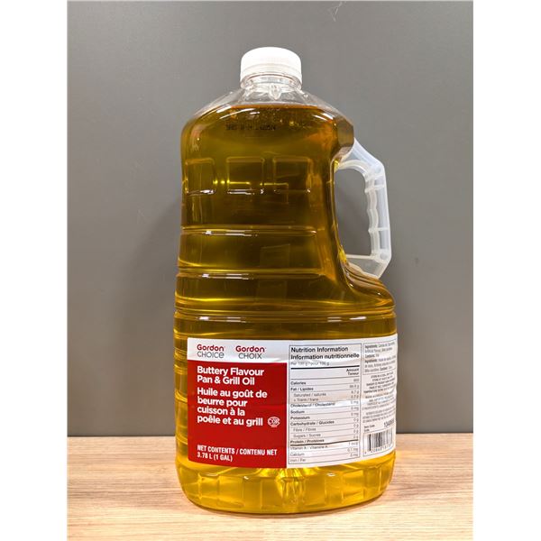Gordon Choice Buttery Flavour Pan &  Grill Oil 3.78L - Lot of 2 |L3-3