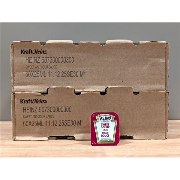Heinz Sweet and Sour Sauce  Portion Cups 25mL - Lot of 120 ( 2 cases ) |L4-3
