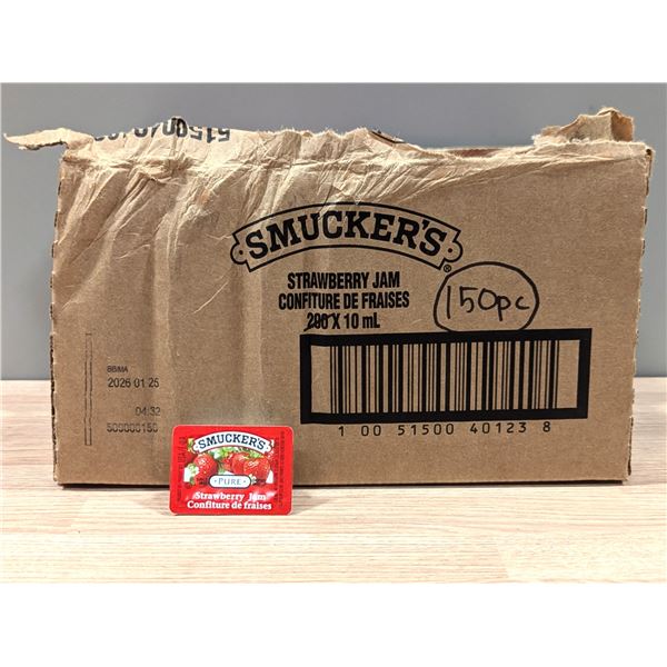 Smucker's Strawberry Jam 10mL - Lot of 150 |L4-CR7
