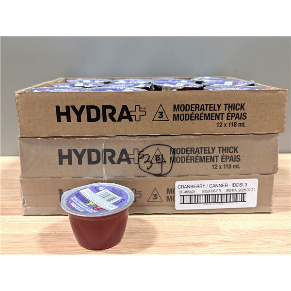 Hydra+ Cranberry 118mL - Lot of 34 |L4-CR7