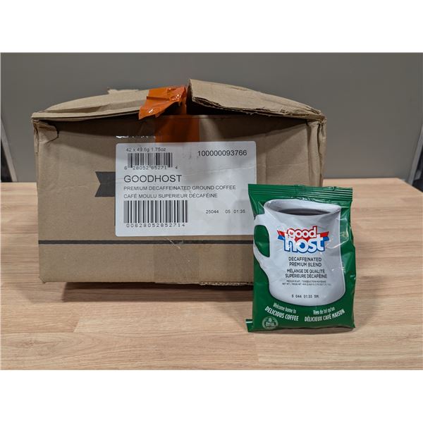 Good Host Decaffeinated Primium Blend 49.6g - Lot of 42 ( 1 case ) |MC-2