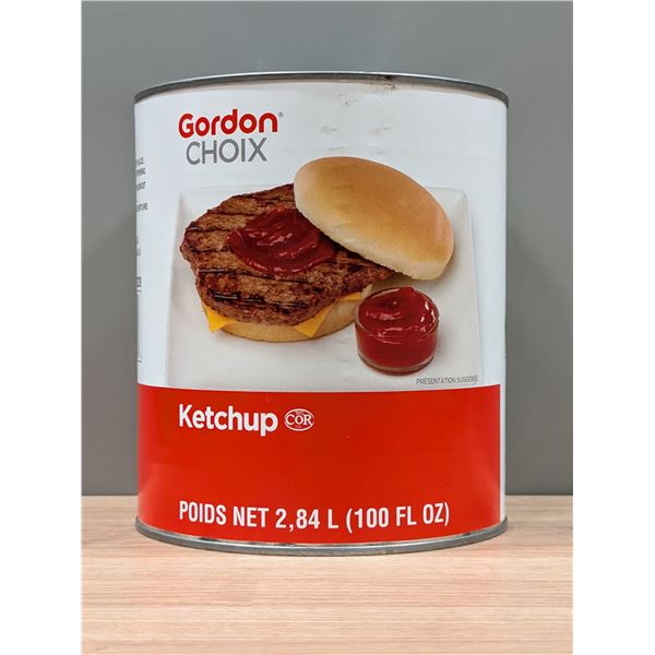 Gordon Choice Ketchup 2.84L - Lot of 5 |Can Rack16
