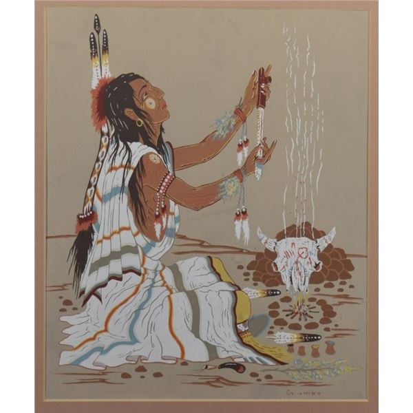 POTTAWATOMIE SILK SCREEN (WOODY CRUMBO)