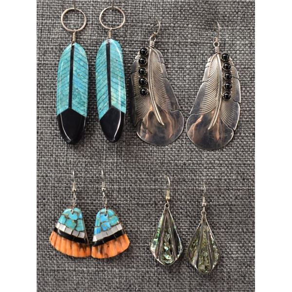 NAVAJO, SANTO DOMINGO, AND MEXICAN EARRINGS