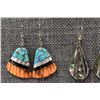 Image 3 : NAVAJO, SANTO DOMINGO, AND MEXICAN EARRINGS