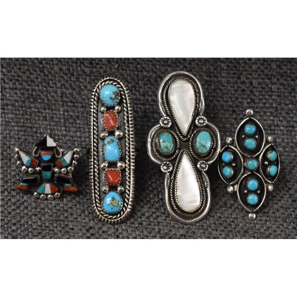 NAVAJO AND ZUNI RINGS