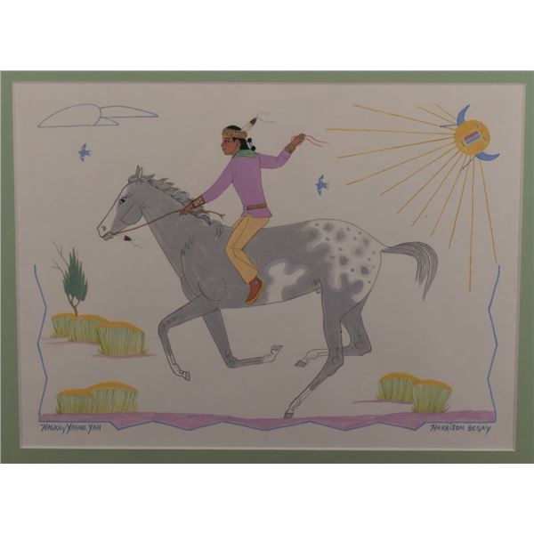 NAVAJO PAINTING (HARRISON BEGAY)
