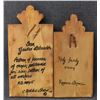 Image 2 : TWO WOODEN RETABLOS (CAROLINE ROBLES SHAW AND ROXANNE SHAW)