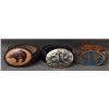 Image 1 : THREE LEATHER BELTS WITH BUCKLES