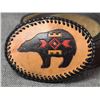 Image 4 : THREE LEATHER BELTS WITH BUCKLES