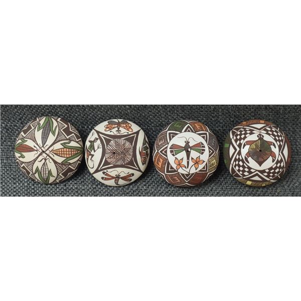 FOUR ACOMA SEED POTS