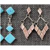 Image 3 : TWO ZUNI EARRINGS (GS & RLD)