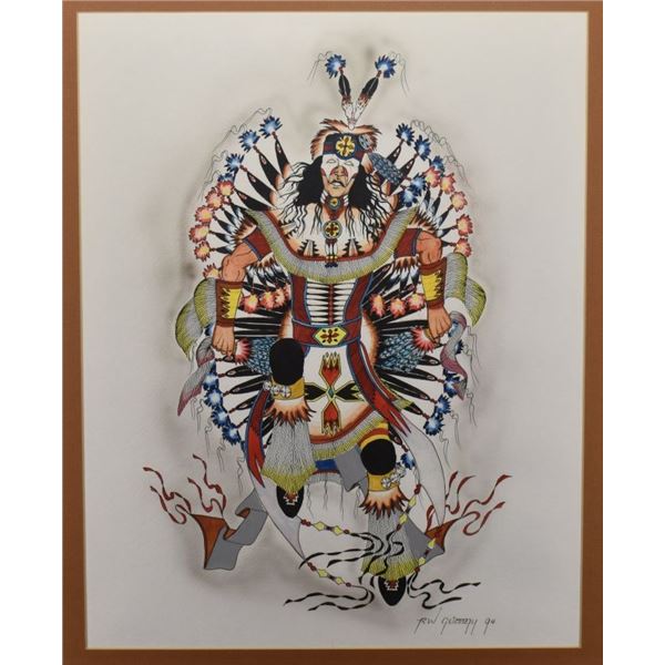 KIOWA PAINTING (RON GEIONETY)