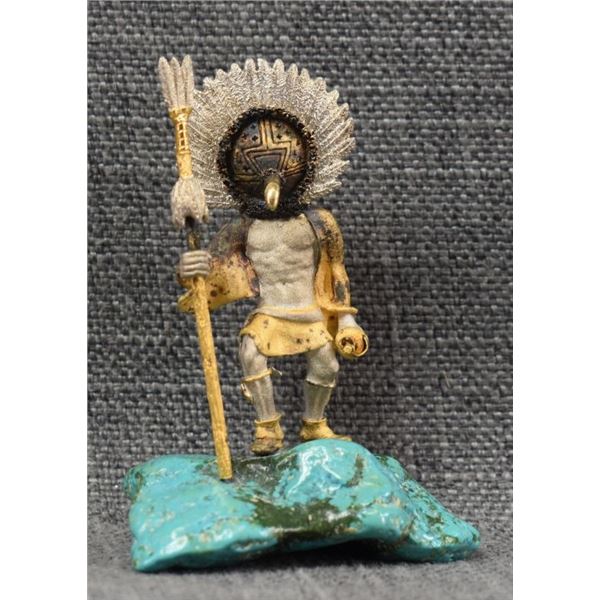 ZUNI SILVER AND  SCULPTURE (MIKAEL REDMAN)
