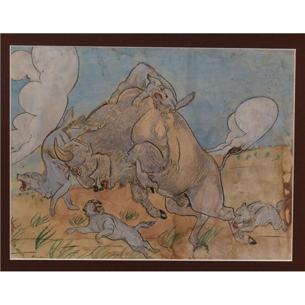 NAVAJO PAINTING (QUINCY TAHOMA)
