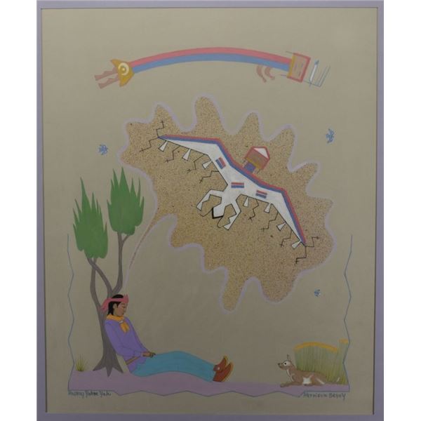NAVAJO PAINTING (HARRISON BEGAY)