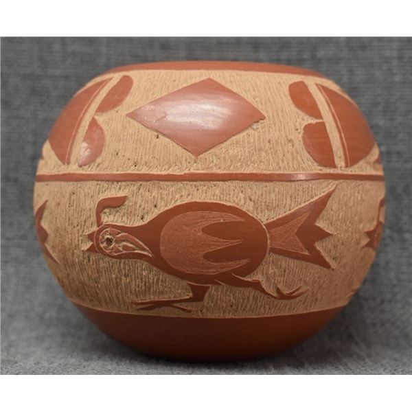 SANTA CLARA POTTERY BOWL (CORN MOQUINO)