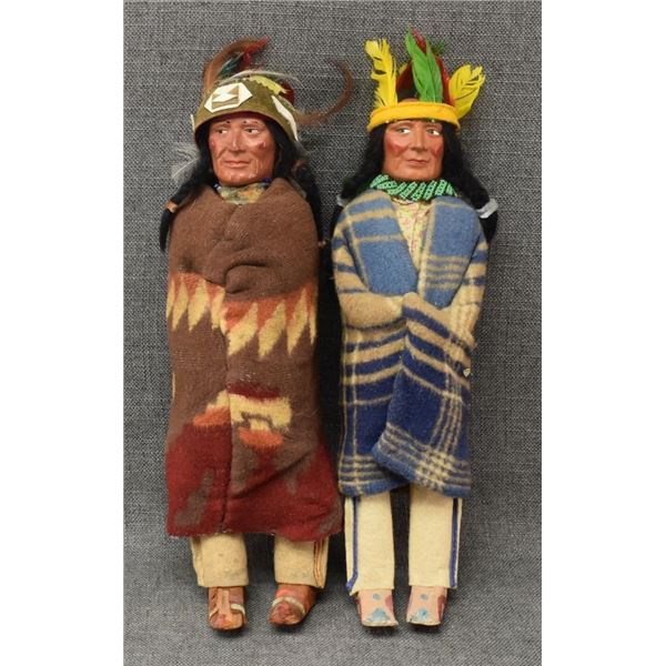 TWO SKOOKUM DOLLS