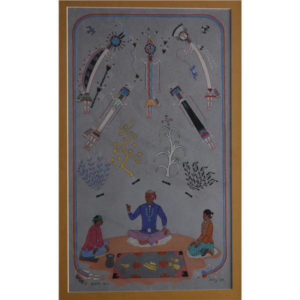 NAVAJO PAINTING (JERRY LEE HOSTEEN NEZ)