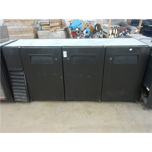 True 6' Undercounter Reach In Bottle Box - Does Not Get Cold