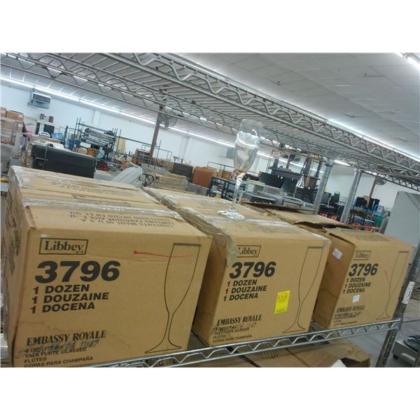 Champagne Flutes - 6 Cases