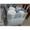 Image 1 : Large Lot of Commercial White China Dishes w/Dish Dolly