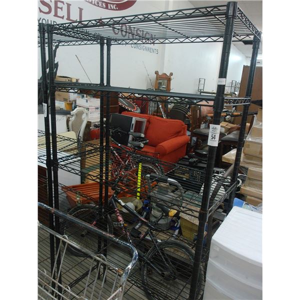 Black Wire 5 Shelf Storage Rack