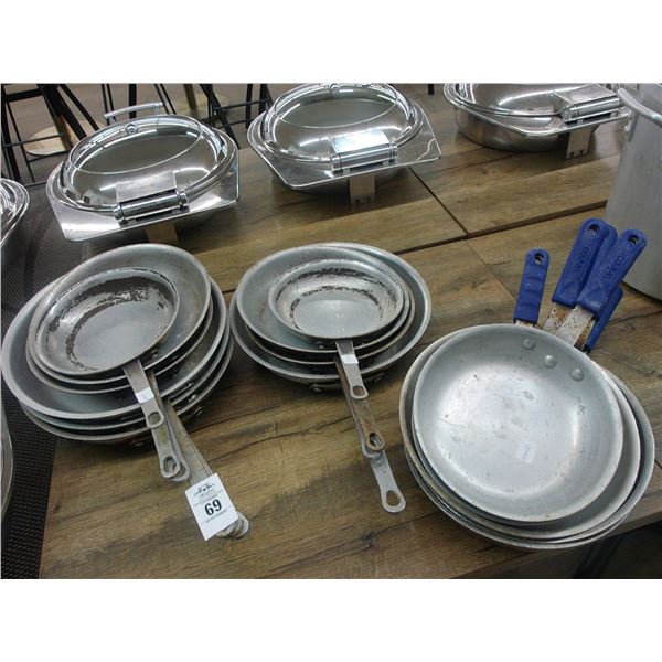 16-Asst. Fry Pans - 16 X $