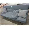 Image 1 : Grey Cloth Futon Sofa