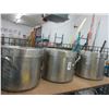 Image 1 : 3-S/S Lidded Stock Pots - 3 X $