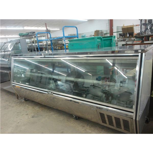 Leader Chrome Finish 10' Rolling Ref. Deli Case  - (40 Degrees)