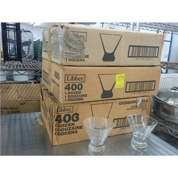Martini Glasses - 3 Cases