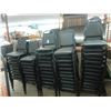 Image 2 : 52-Black Stack Chairs - 52 X $