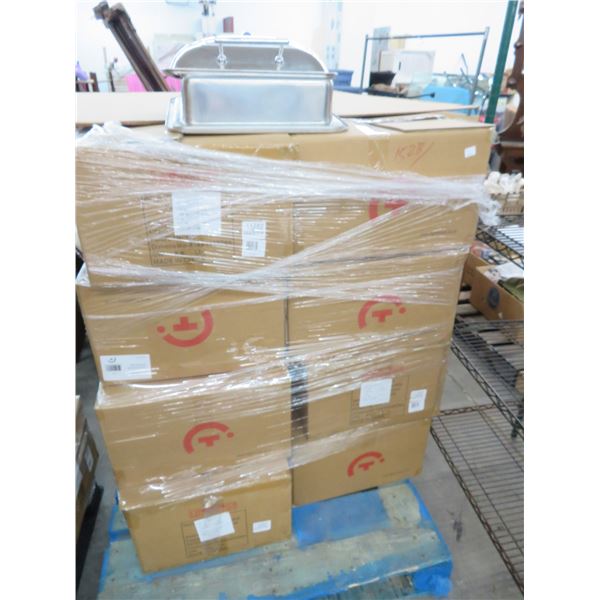 16-Spring Glasstop Flip Lid Chafing Dishes - 16 X $