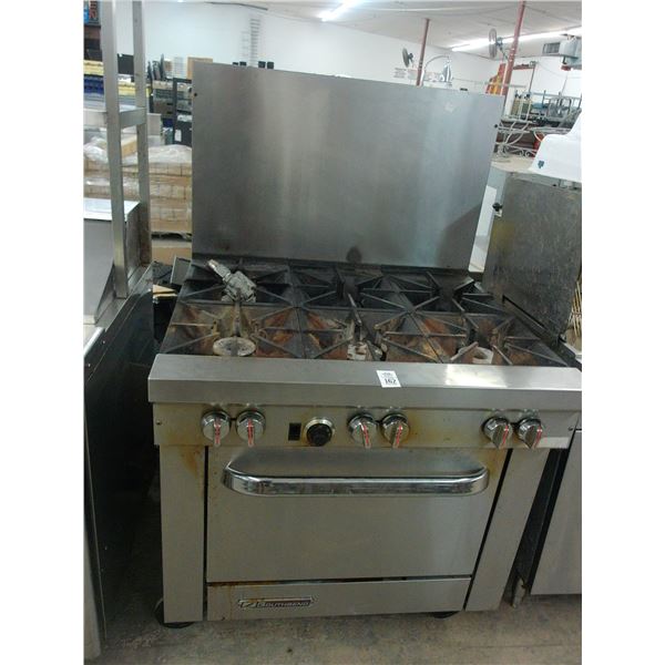 Southbend Gas 6 Burner Range/Oven On Casters
