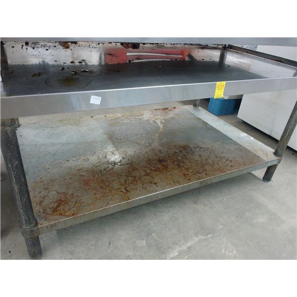 S/S  40"  Equip. Shelf w/Undershelf