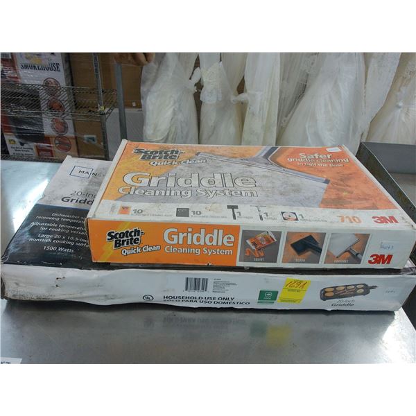 20"  Griddle, Cleaning System